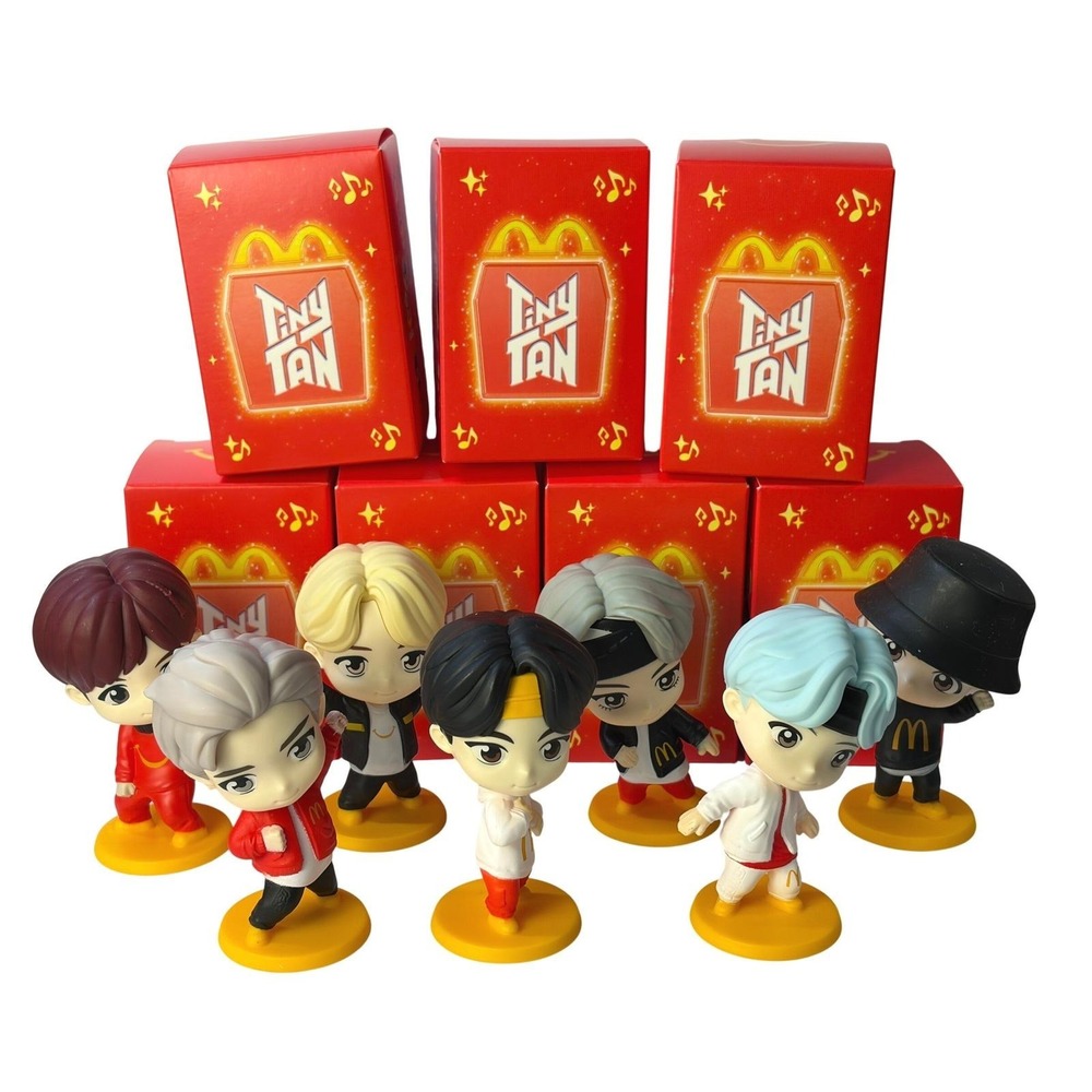 McDonalds TinyTAN BTS Happy Meal Full Set 7 Figures #8 - #14 Encore Edition